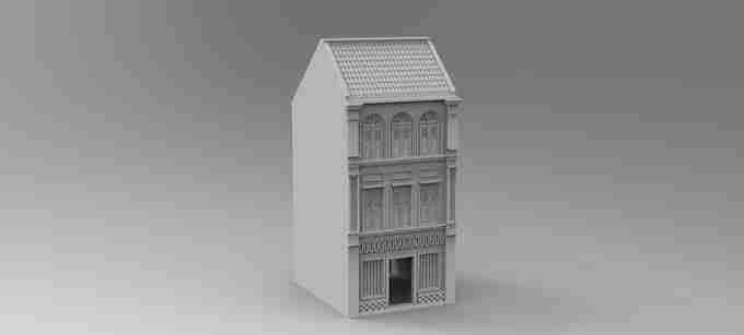 SHOPHOUSE 3  , stl file, Vietnam