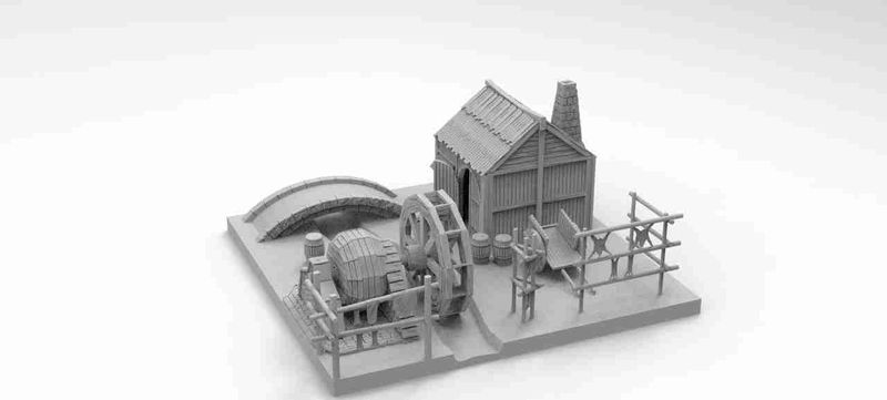 Tannery , stl file, Fantasy