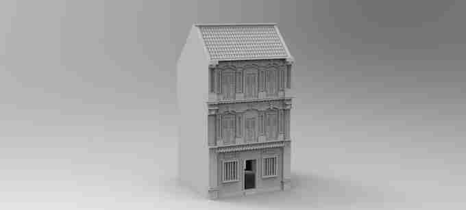 SHOPHOUSE 2  , stl file, Vietnam
