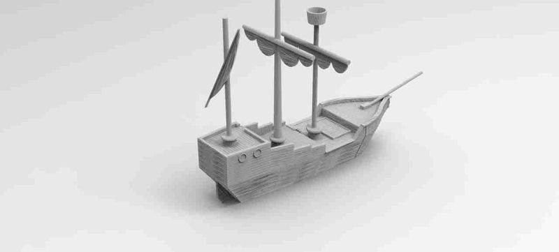 Trade Ship , stl file, Fantasy