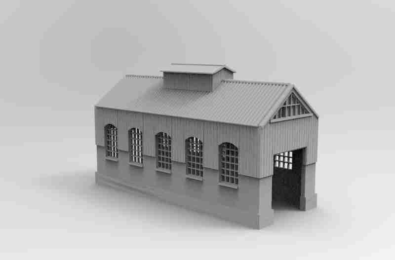 Engine Shed , stl file, World War 2