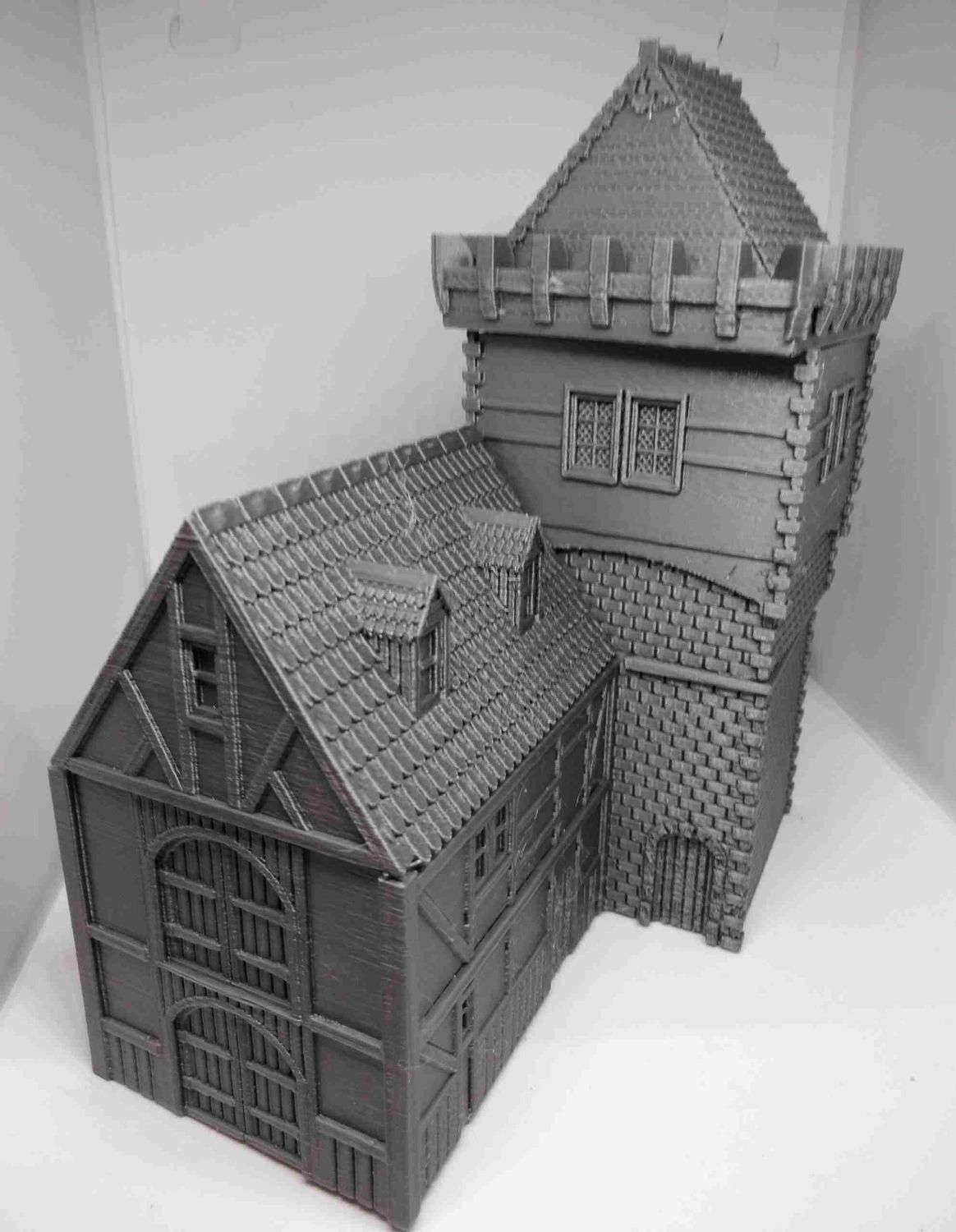 Warehouse Buildings [ 7 buildings in total ] , stl file, Fantasy
