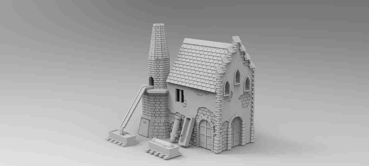 Cannon Forge , stl file, Fantasy
