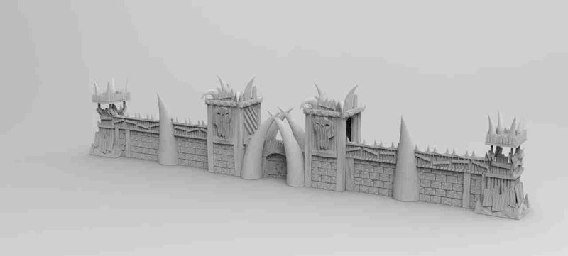 Orc Outpost , stl file, Fantasy