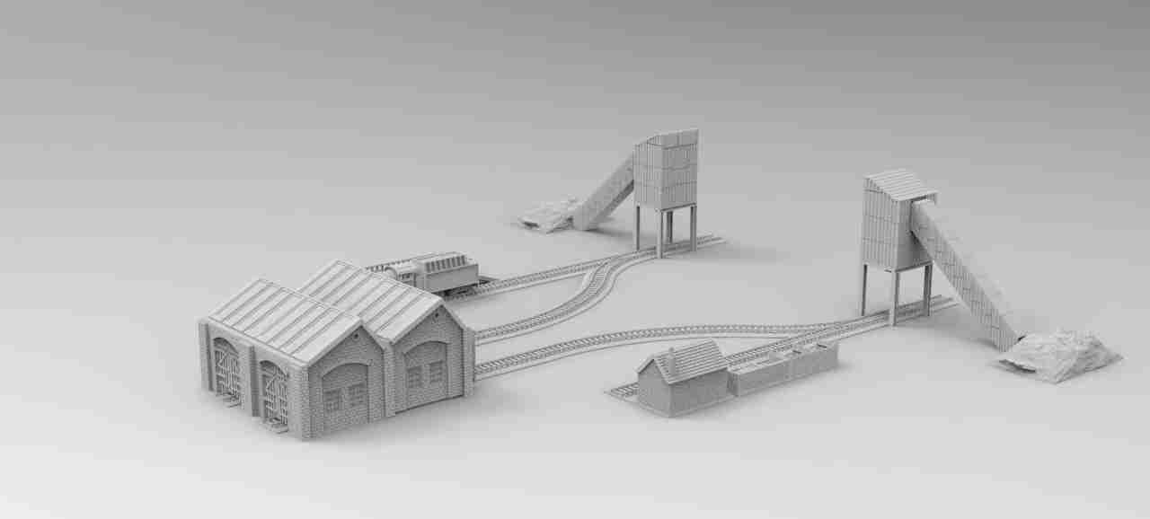 Coal Yard , stl file, World War 2