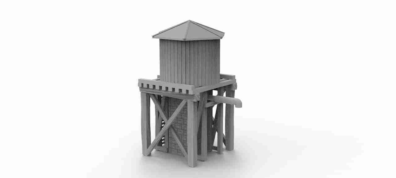 Water Tower , stl file, World War 2