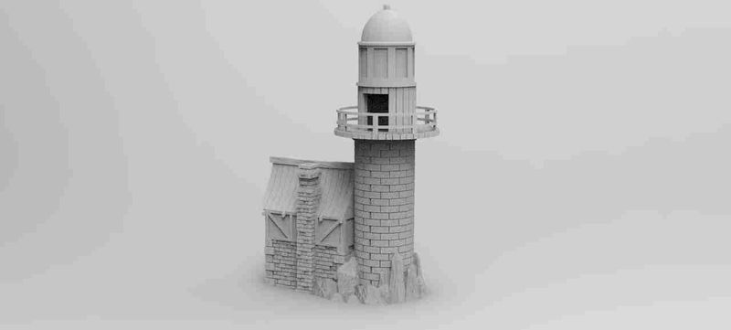 Lighthouse , stl file, Fantasy