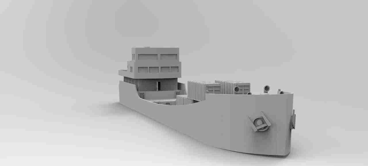 Freight Ship , stl file, World War 2