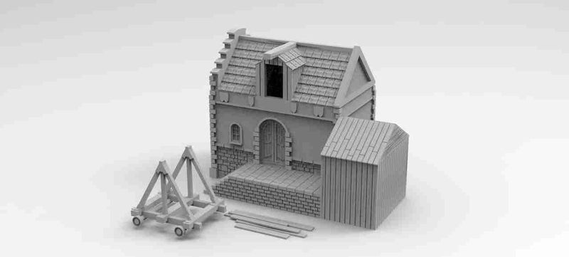Siege Workshop , stl file, Fantasy