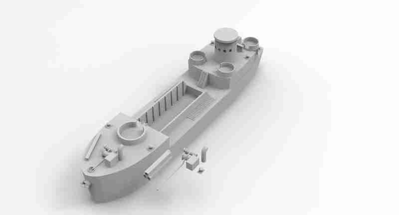 Infantry Landing Craft , stl file, World War 2