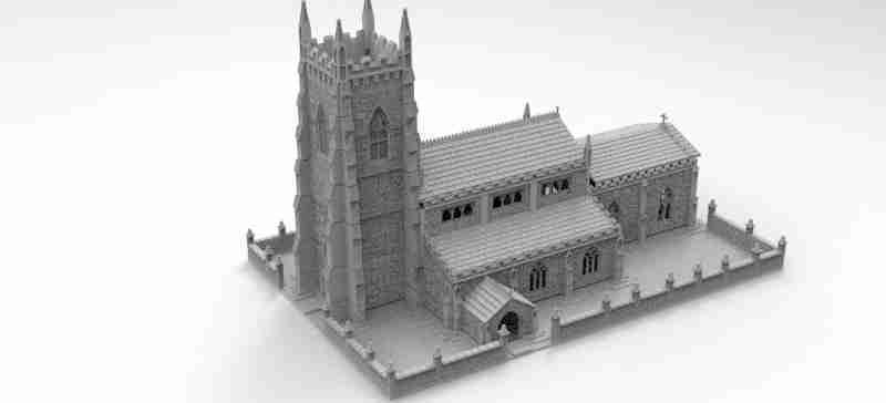 Small Church , stl file, World War 2