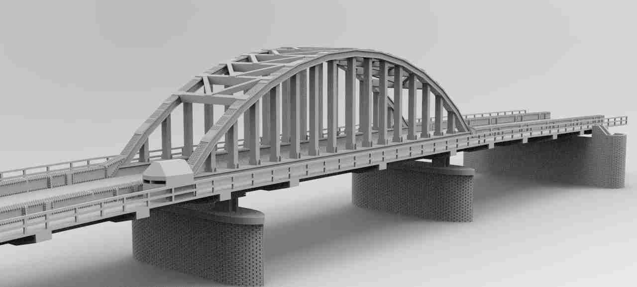 Arnhem Bridge , stl file, World War 2