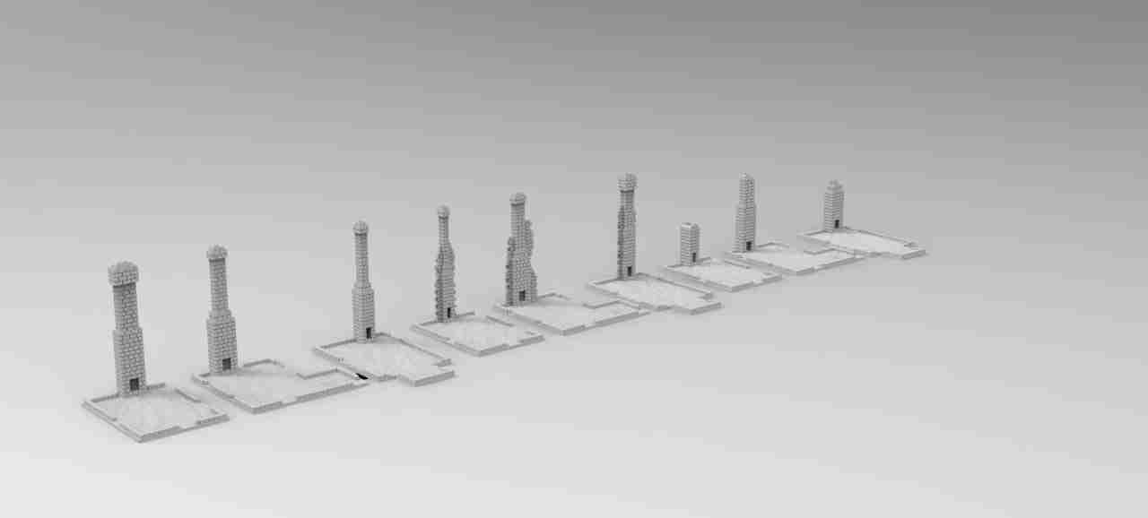 Stalingrad Chimneys , stl file, World War 2