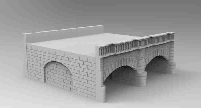 City Bridge , stl file, World War 2