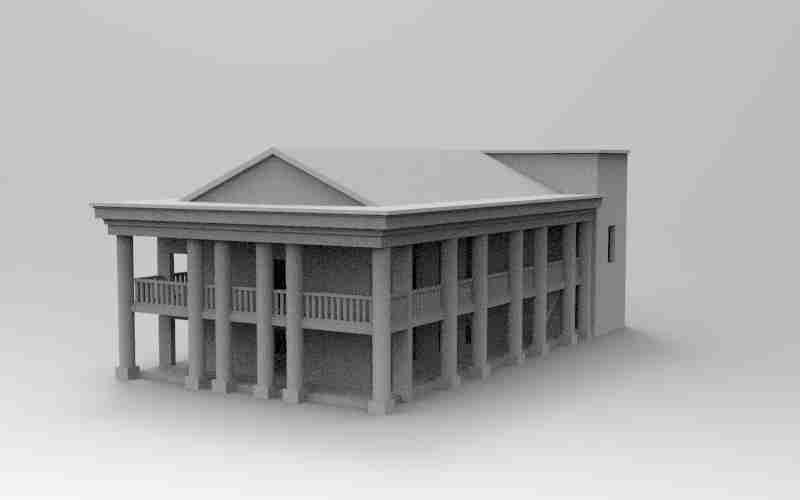 Plantation Building 1 , stl file, Wild West