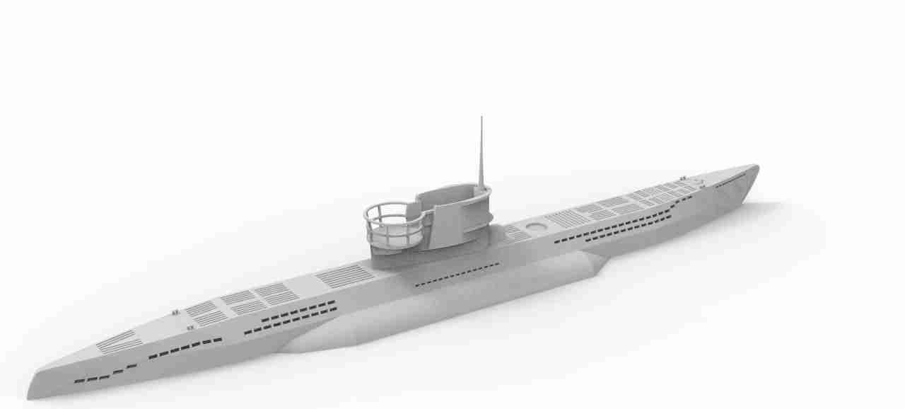 U boat , stl file, World War 2