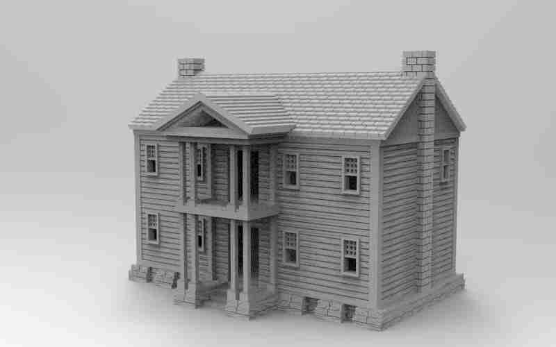 Plantation Building 2 , stl file, Wild West