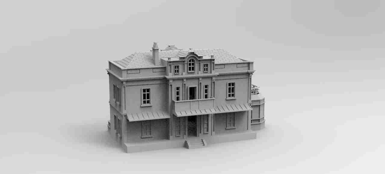 Hartenstein Hotel , stl file, World War 2