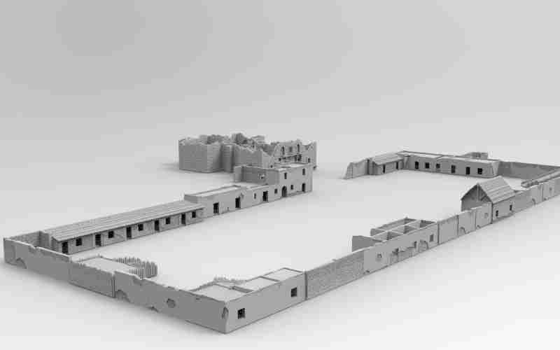 The Alamo Full Setup , stl file, Wild West