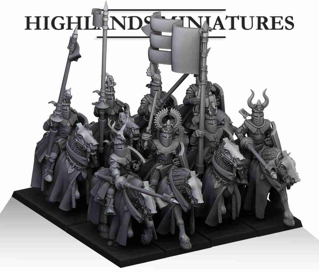 Knights of Gallia Core Unit - Highlands Miniatures - Gallia - The Medieval Kingdom