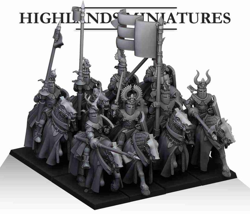 Knights of Gallia Core Unit - Highlands Miniatures - Gallia - The Medieval Kingdom