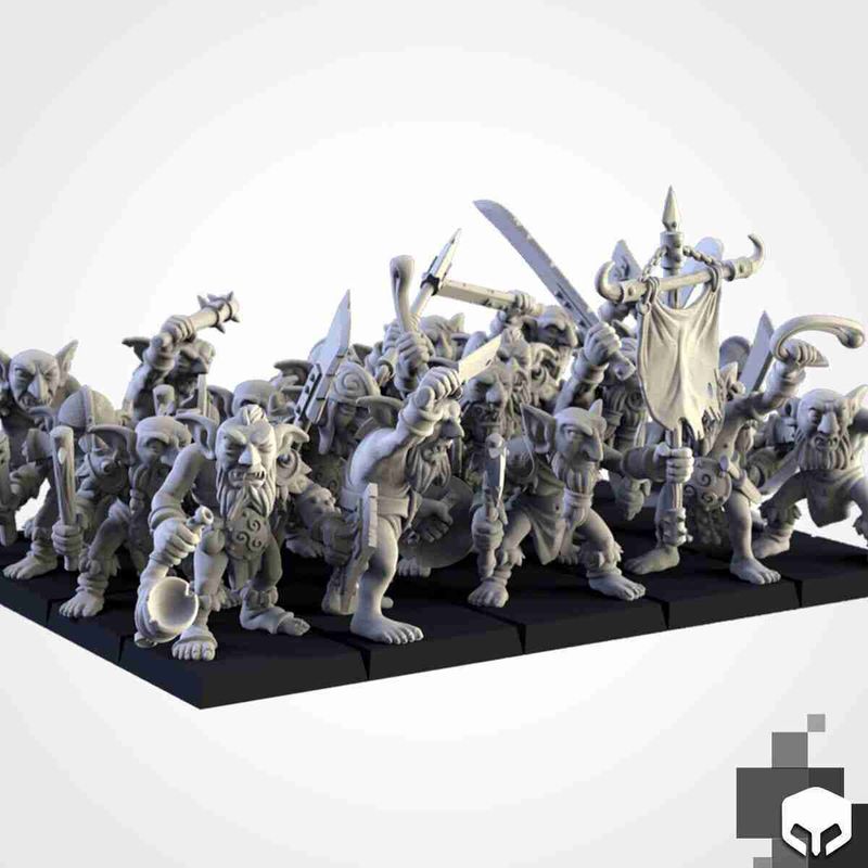 20 Scraplings  -  Txalri Factory Miniatures -  Ogres - The Northern Tribes