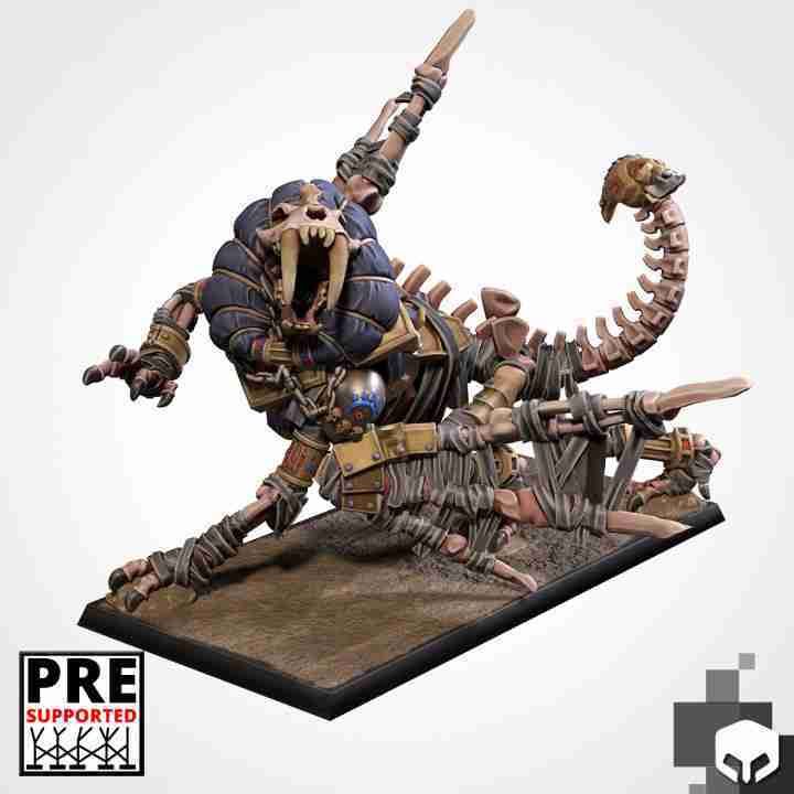 Battle Sphinx / Necrosphinx - Txalri Factory Miniatures - Armies of the Sands