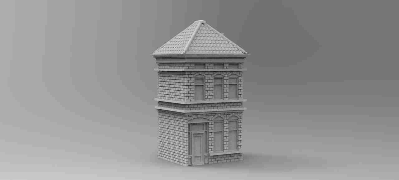 Dutch House 3 , stl file, World War 2