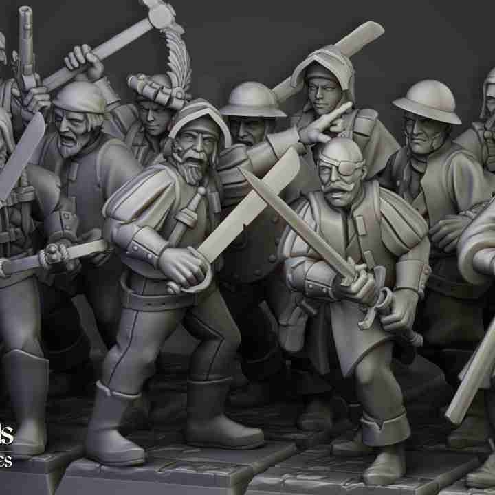 Sunland Militia  - Highlands Miniatures - The Empire of the Sun
