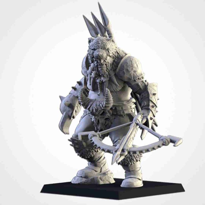 Hunter Ogre -  Txalri Factory Miniatures -   Ogres - The Northern Tribes