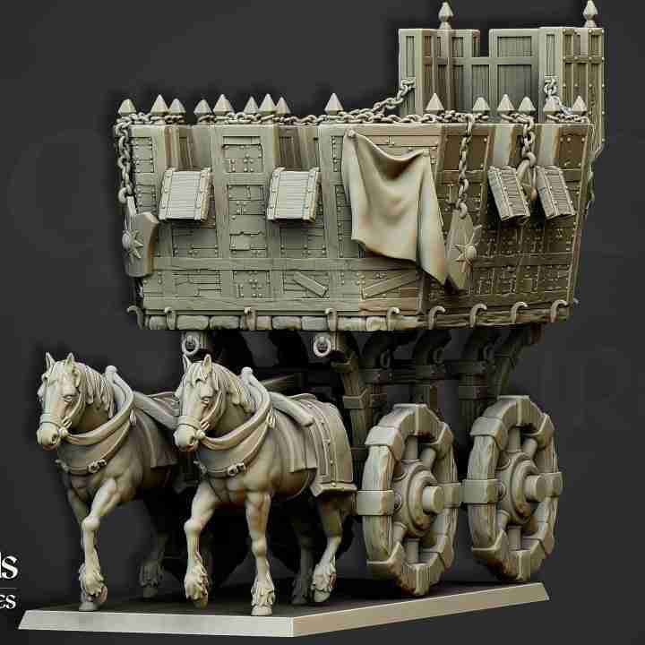 The Wittemberg Wagon - Highlands Miniatures - Sunland - The Empire of the Sun