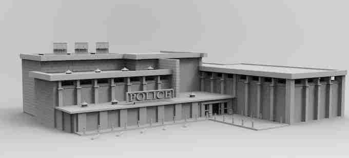 POLICE STATION , stl file,