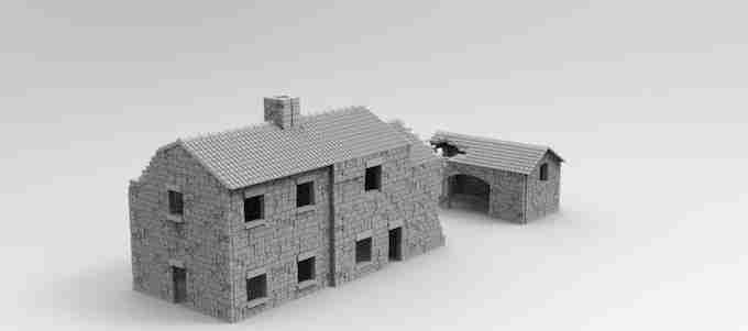 FARMHOUSE RUIN  , stl file