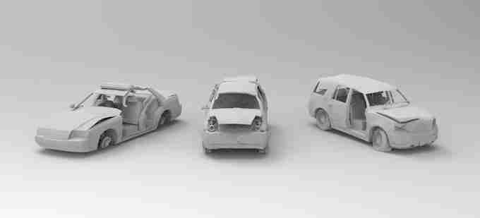 CAR PACK 2 DESTROYED CARS  , stl file