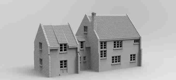 COUNTRY VILLA , stl file WW2