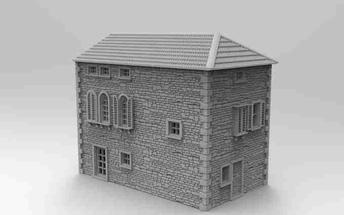 Kelly's Heroes North East Building 1 , stl file WW2