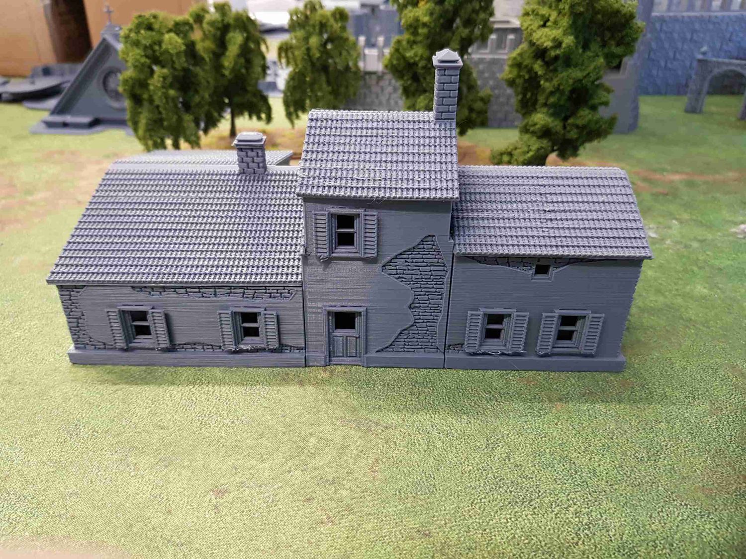 Kelly's heroes extra house 2 , stl file WW2