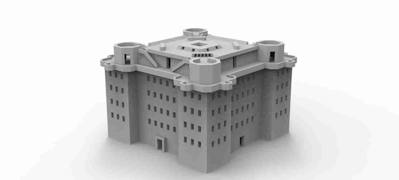 Berlin Flak Tower , stl file WW2