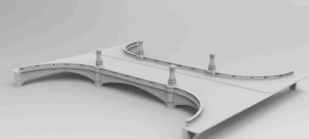Kaiser Wilhem Bridge , stl file WW2