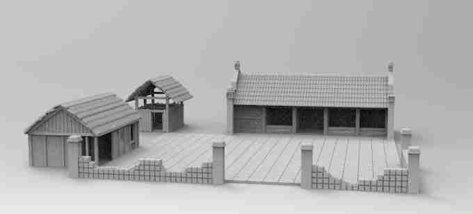SCHOOL FROM APOCALYPSE NOW , stl file WW2 / Vietnam