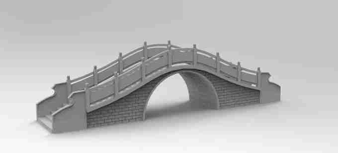 ORIENTAL BRIDGE , stl file WW2 / Vietnam