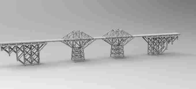 BRIDGE OVER THE RIVER KWAI , stl file WW2 / Vietnam