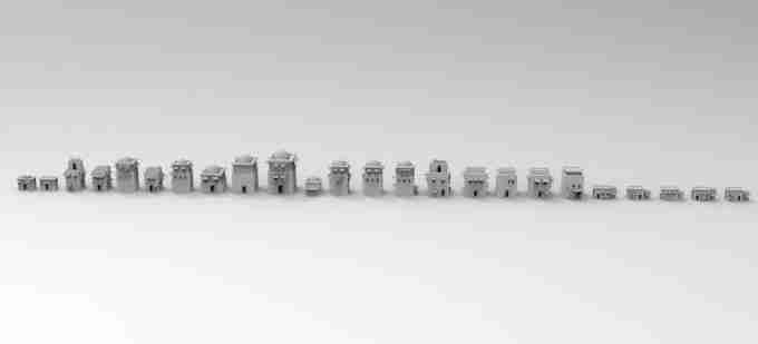 MEDINA SET A MASSIVE COLLECTION OF 24 DIFFERENT BUILDINGS ALL DIFFERENT , stl file WW2 / Vietnam