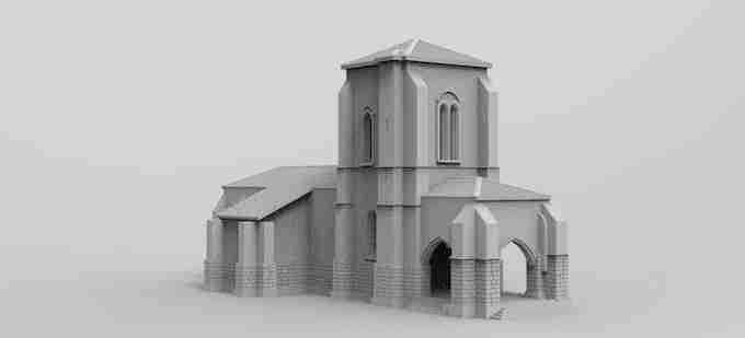 CHURCH [ italian ] , stl file WW2