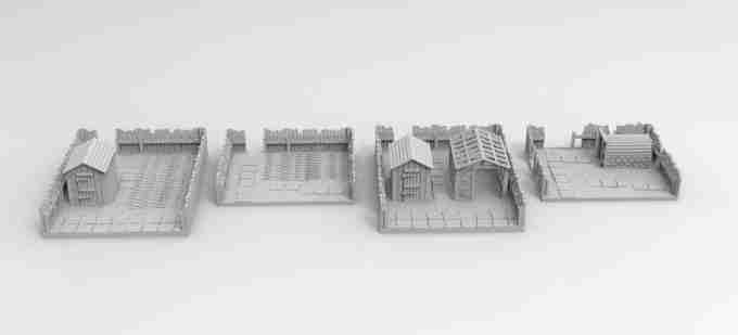 GARDEN SET , stl file WW2