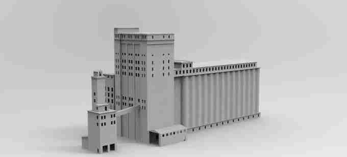 STALINGRAD GRAIN MILL , stl file WW2