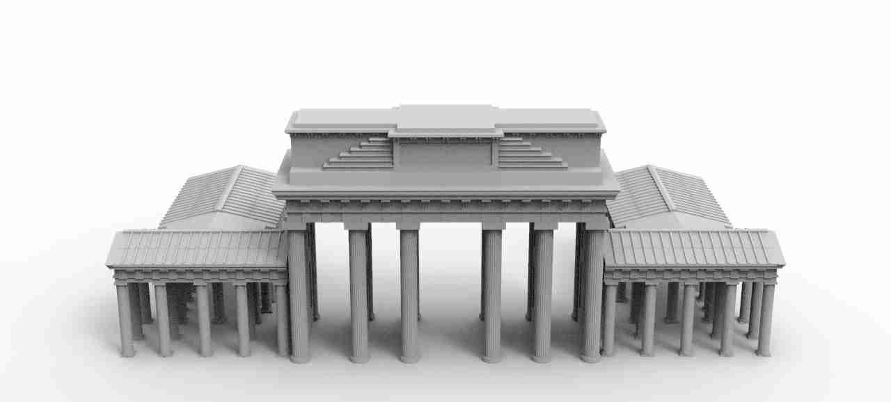 Brandenburg gate , stl file WW2