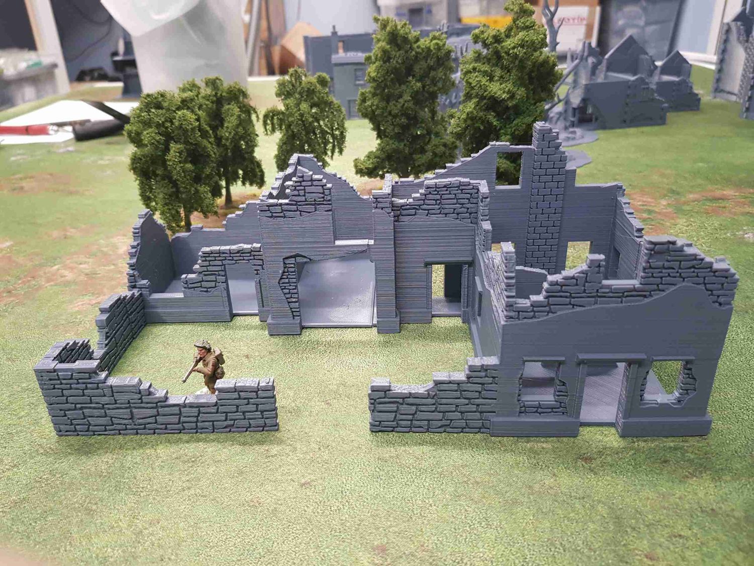 Kelly's heroes extra house 9 , stl file WW2