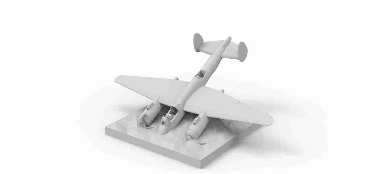 Crashed Tupolov , stl file WW2