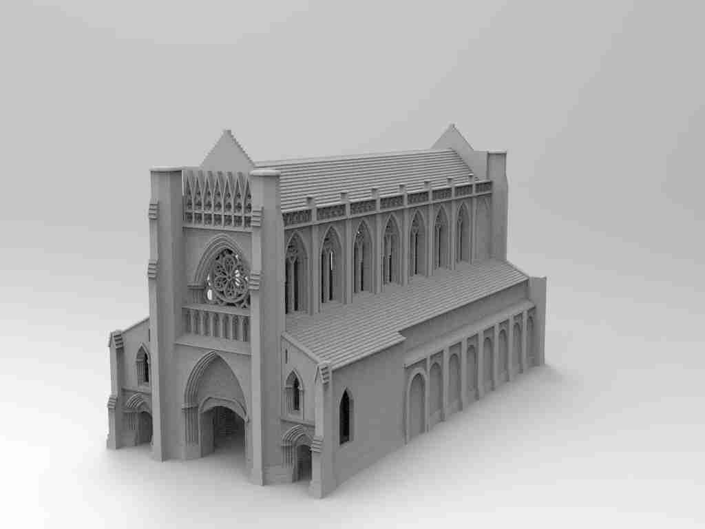 Ardenne Abbey , stl file WW2